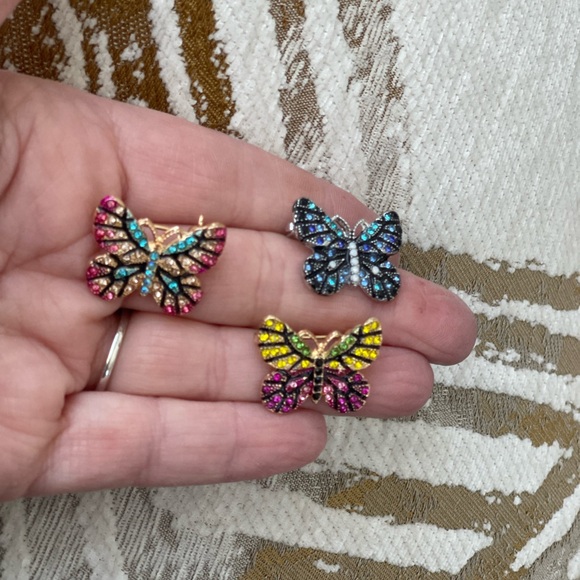 Butterfly Brooch Set - Multicolor - Picture 2 of 2